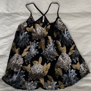 🖤🩶LIKE NEW!! BB DAKOTA Felicity Sequin Tank Top